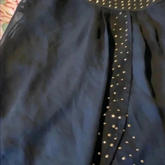 Vintage Candies black top with bling on the front thin straps size S - Picture 2 of 10